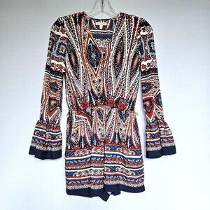 Gianni Bini Long Sleeve Romper, Size XS, Fabulous Vacation Outfit!